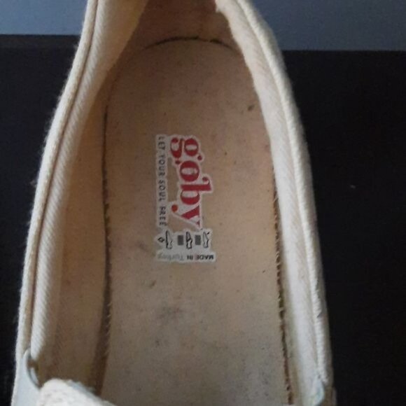 Goby Sugar Skull Print Death is Not the End of Love Canvas Loafers Size 5.5 - Picture 3 of 14